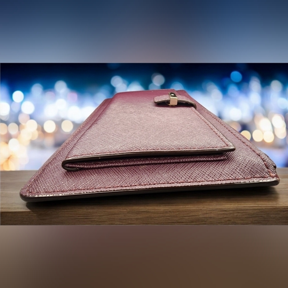 Kate Spade New York Redwood Saffiano Leather Wristlet - Picture 5 of 11